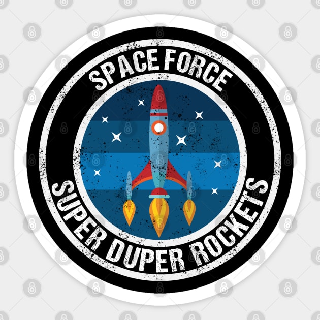 Super Duper Rockets Space Force Sticker by jplanet